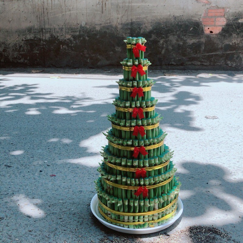 Trúc Phát Tài 9 Tầng Kèm Dĩa