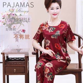 Đồ bộ mặc nhà quần lửng ống suông cho nữ