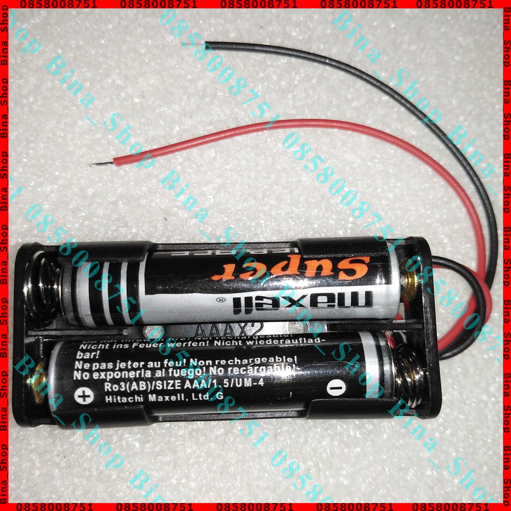 Đế gắn pin AAA 1.2V/1.5V 1 ngăn/2 ngăn/3 ngăn Đế pin 3A nối tiếp có dây