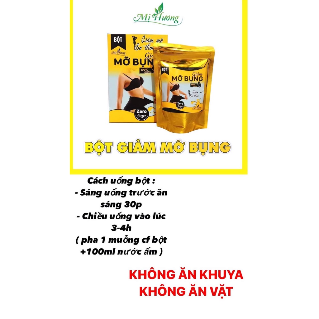 BỘT GIẢM MỠ BỤNG MỊ HƯƠNG - BỘT NGŨ CỐC GIẢM MỠ SỐ 1 VIỆT NAM