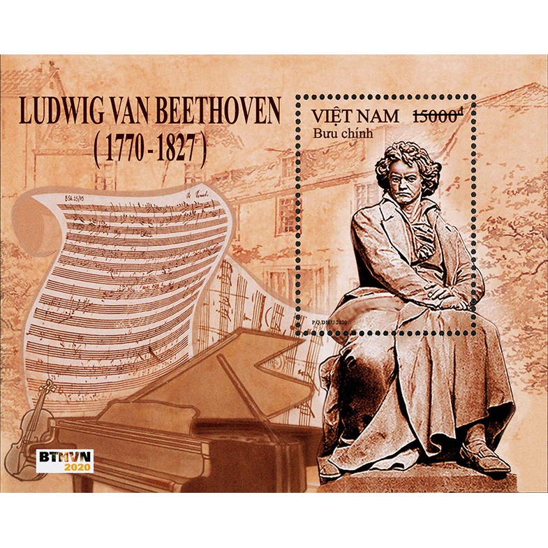 Tem sưu tập MS 1139 Tem Việt Nam Ludwig van Beethoven 2020