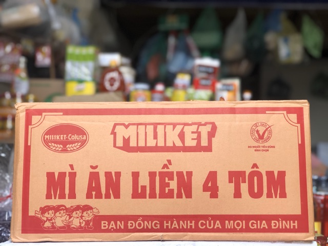 [GIÁ SỈ - SẴN HN] THÙNG 100 GÓI MÌ MILIKET 4 TÔM [HÀNG CHUẨN]