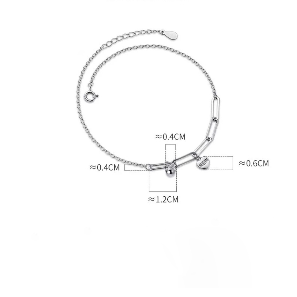 MIRASON - Lắc Chân Bạc 925 Cao Cấp - MLC028