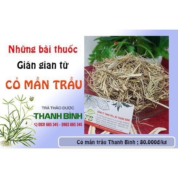Cỏ Mần Trầu Khô 500g - Hàng Công Ty Chất Lượng