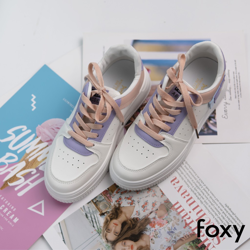 Giày Sneaker Nữ FOXY Dáng AF1 Phong Cách Ulzzang Hàn Quốc - FOX006