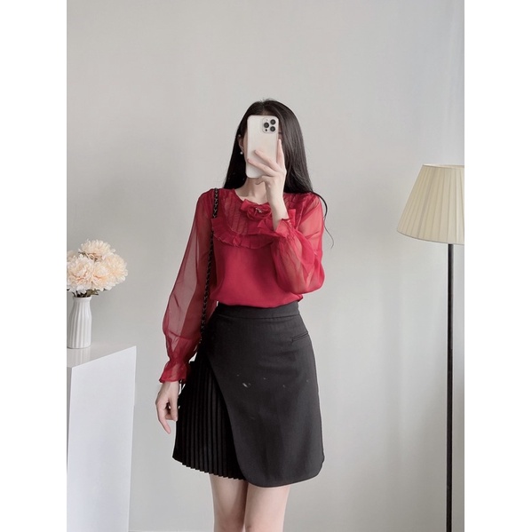 Áo tơ kèm tag hoa