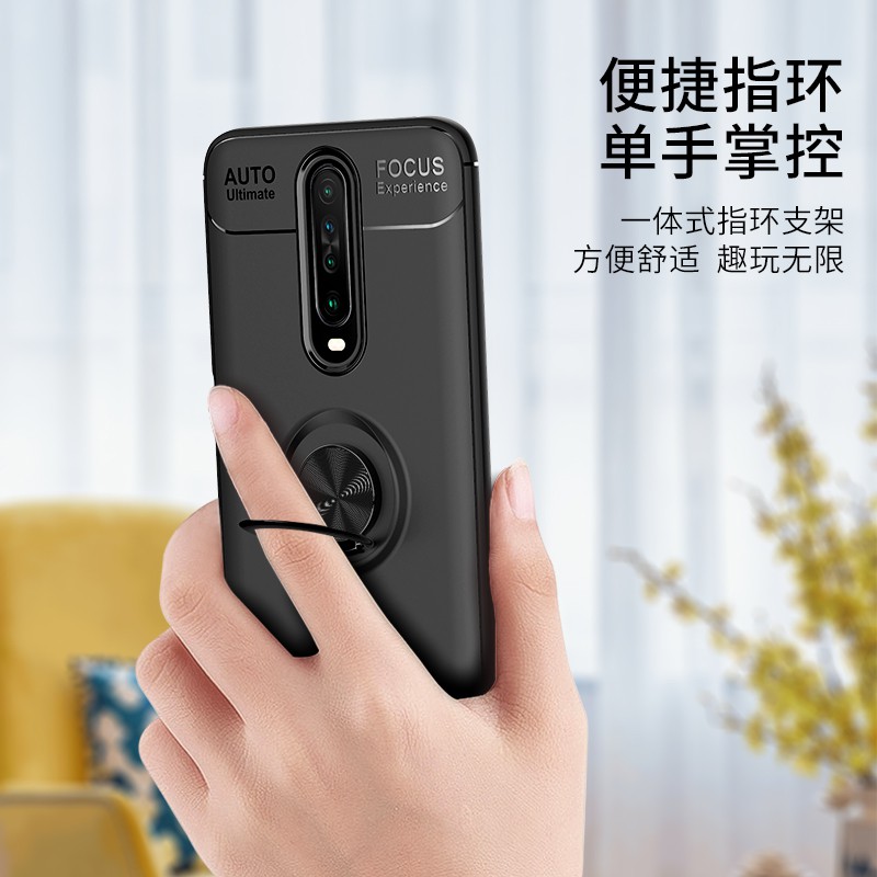 ốp điện thoại Silicone Mềm Có Vòng Nhẫn Dùng Cho Xiaomi Redmi K30 Pro Zoom