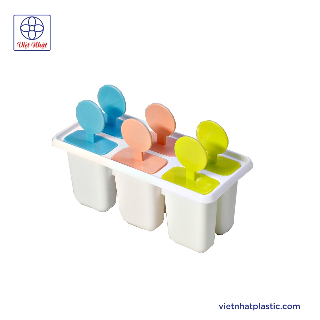 Khuôn làm kem 6 que nhựa Việt nhật an toàn cho bé