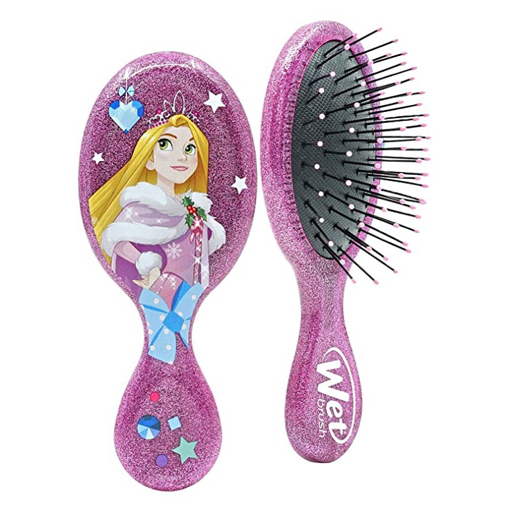 [Mã FMCGMALL -8% đơn 250K] [CHÍNH HÃNG] Lược gỡ rối WET BRUSH dòng mini họa tiết công chúa tóc dài