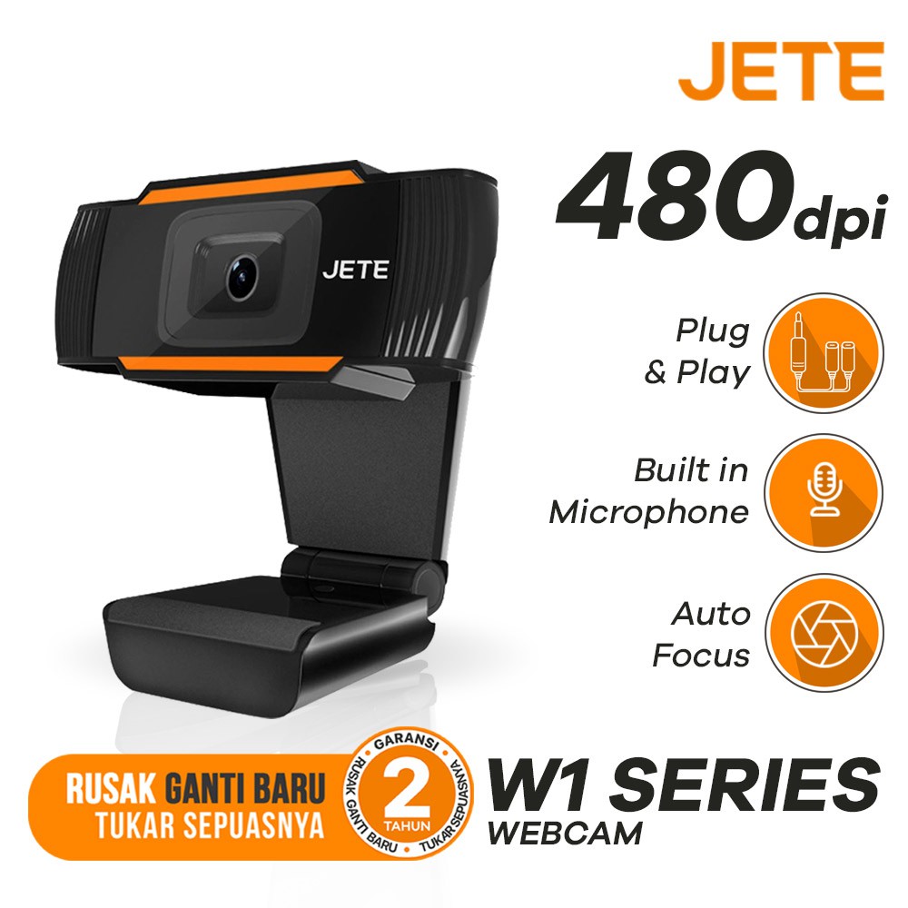 Webcam 480p Jete W1 Series Vga Pixel Có Mic 3 Tháng | BigBuy360 - bigbuy360.vn