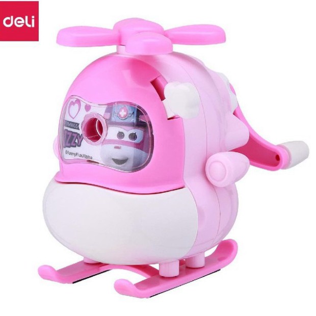 Gọt chì quay tay Deli - Super Wings - Hình máy bay trực thăng - ER10904