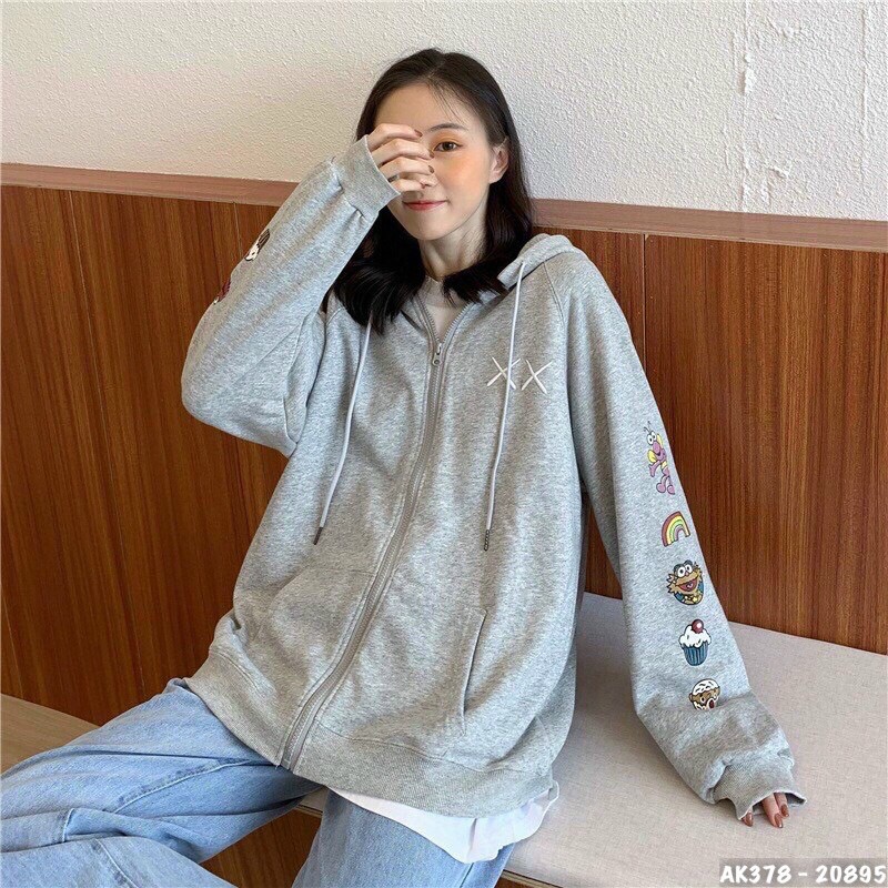 Áo Khoác Nỉ Nam Nữ Nỉ Bông Dày Dặn Hàng QC Form Rộng Unisex Áo Khoác Jackets Nỉ KWAS XX 2 TAY - AK3378 | BigBuy360 - bigbuy360.vn