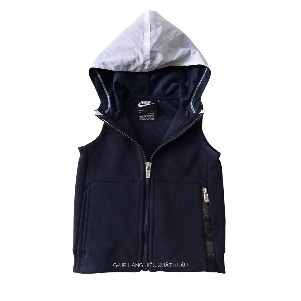 Áo Khoác Gile NIKE Bé Trai Có Mũ Xuất Xịn