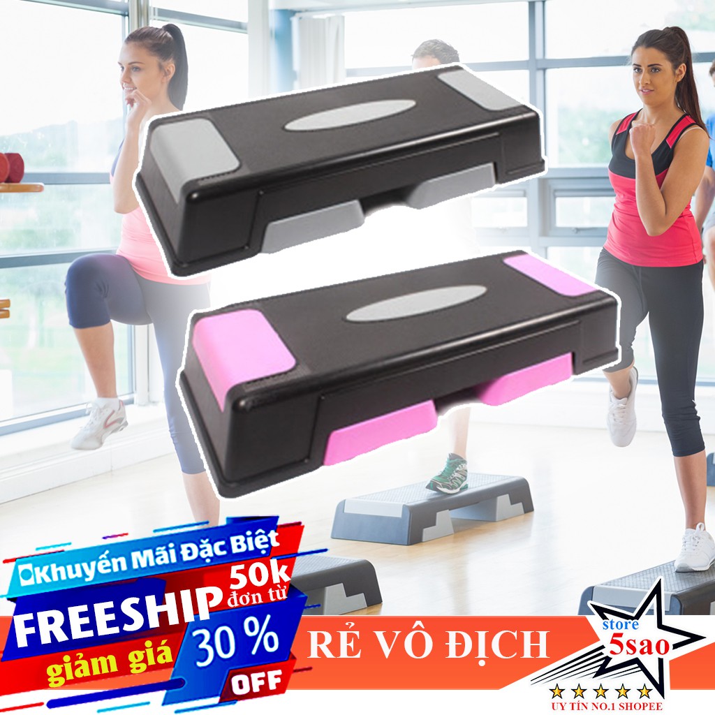 🎁 Bục tập aerobic cao cấp 3 mức điều chỉnh ❤️ FREESHIP ❤️ bục dậm nhảy step