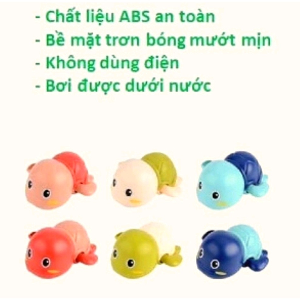 Rùa Bơi Vặn Cót - Đồ chơi an toàn - đồ chơi dưới nước thả bồn tắm cho bé yêu