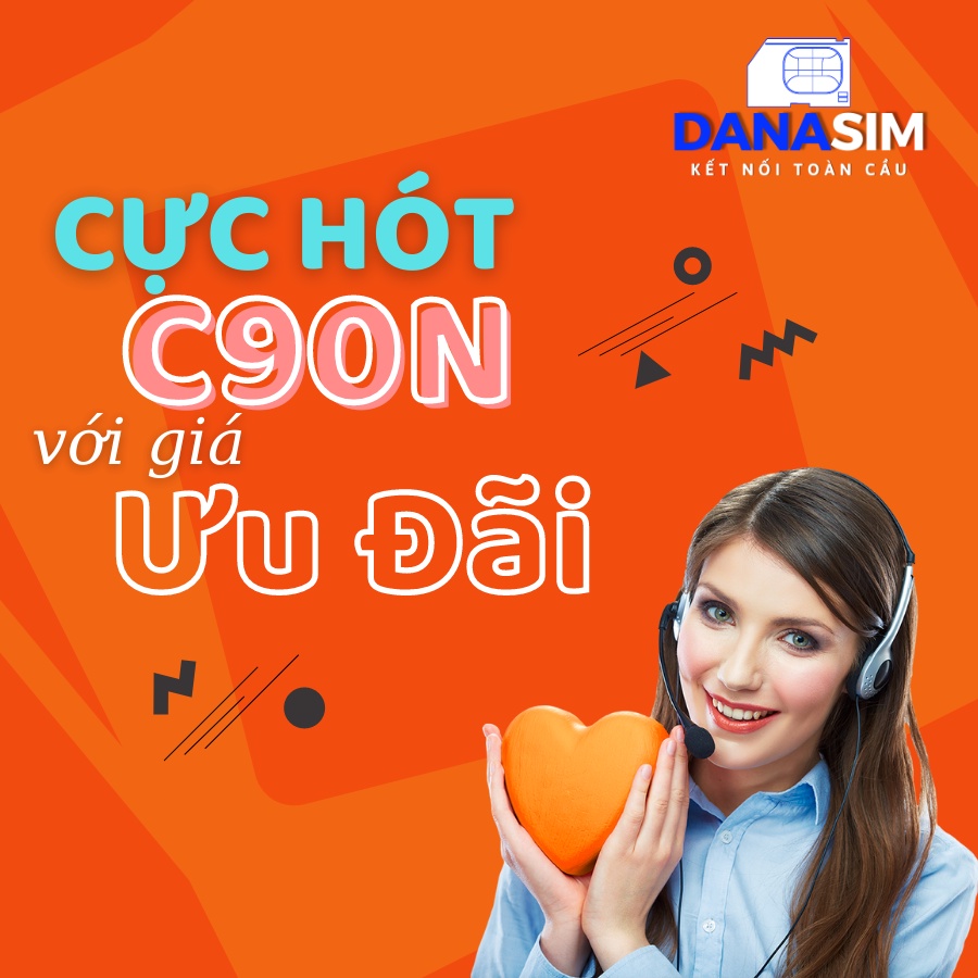 Sim 4G Mobifone C90N 4Gb/Ngày Data 180Gb Free 2 Tháng - Free Gọi - Không Giới Hạn Data