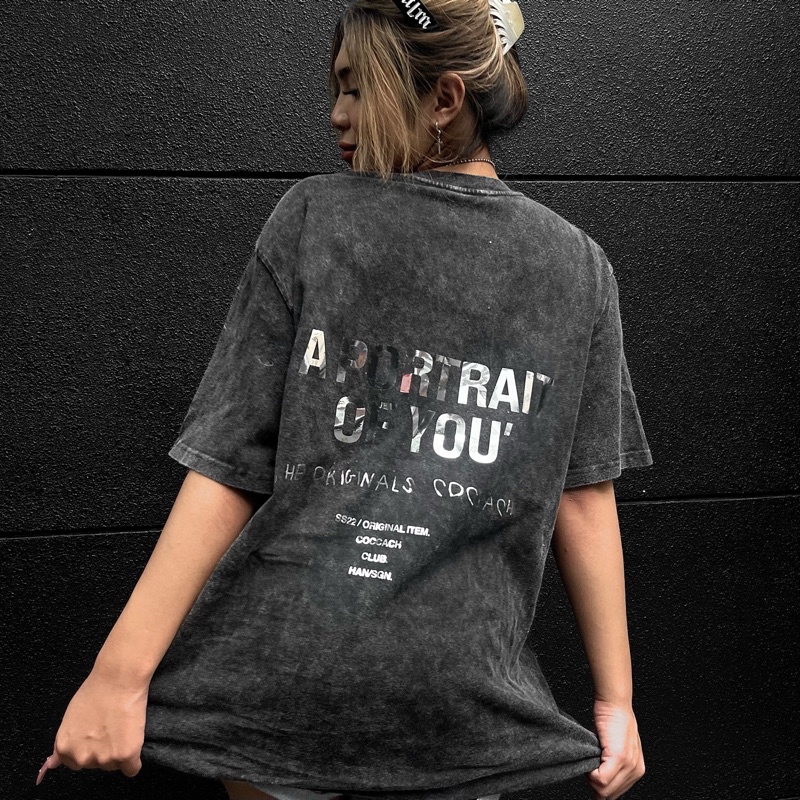 Áo thun phông chất liệu 100% cotton form rộng unisex A PORTRAIT OF YOU CCS130 by COCCACH