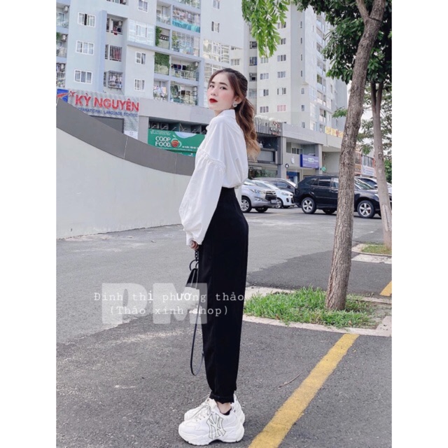 Sét áo sơ mi lồng đèn + quần bagy có size