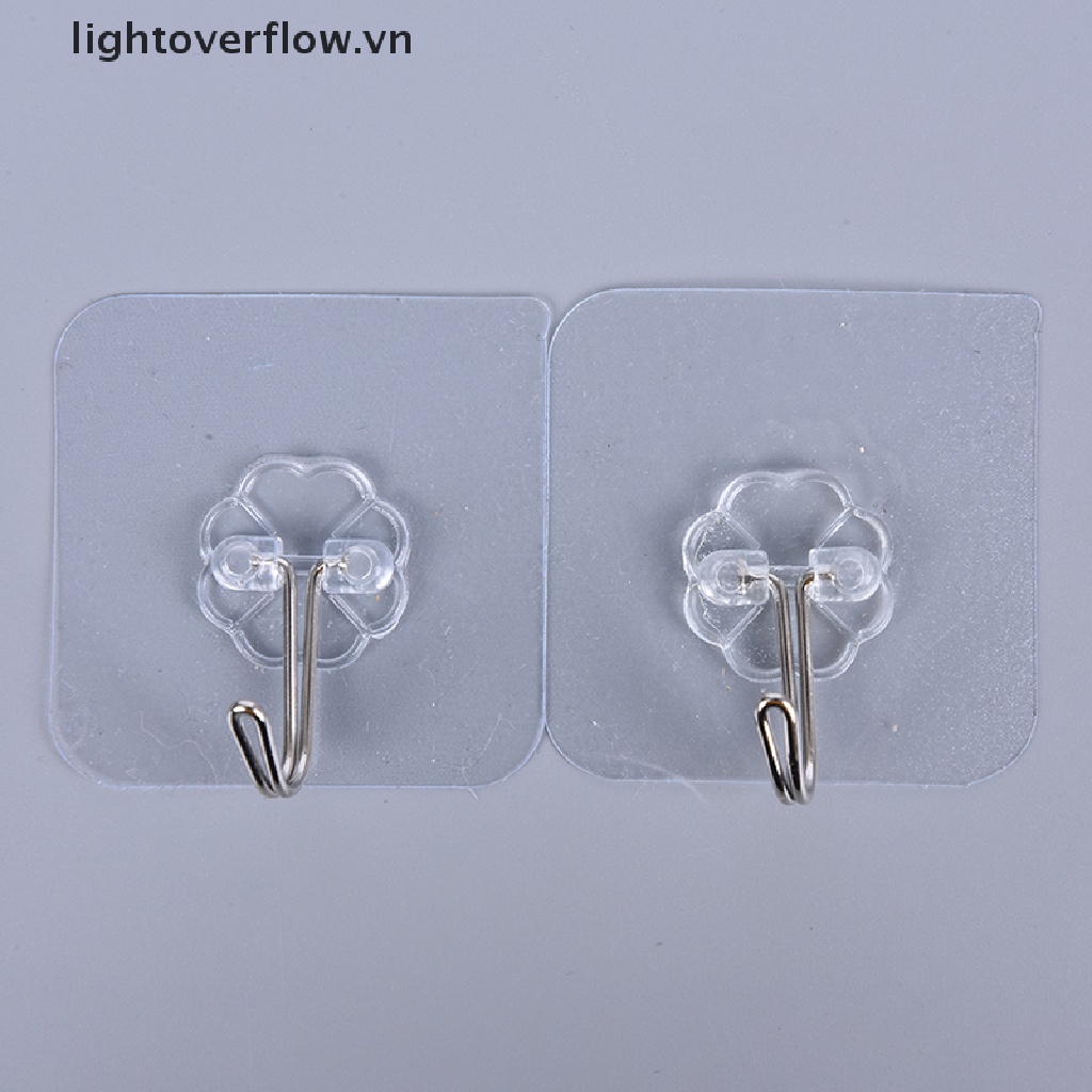 1 Móc Treo Đồ Dán Tường Trong Suốt Có Giác Hút Chắc Chắn Tiện Dụng Cho Nhà Bếp / Phòng Tắm