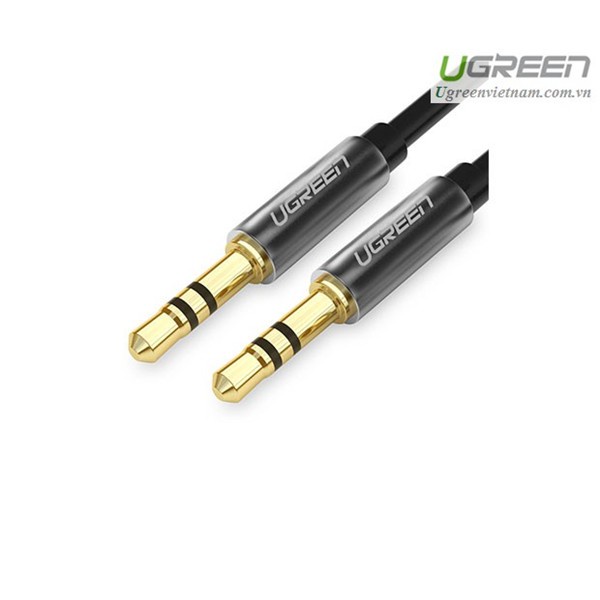 Cáp Audio 3.5mm 0.5M Ugreen 2 đầu mạ vàng 24K chính hãng Ugreen 10723