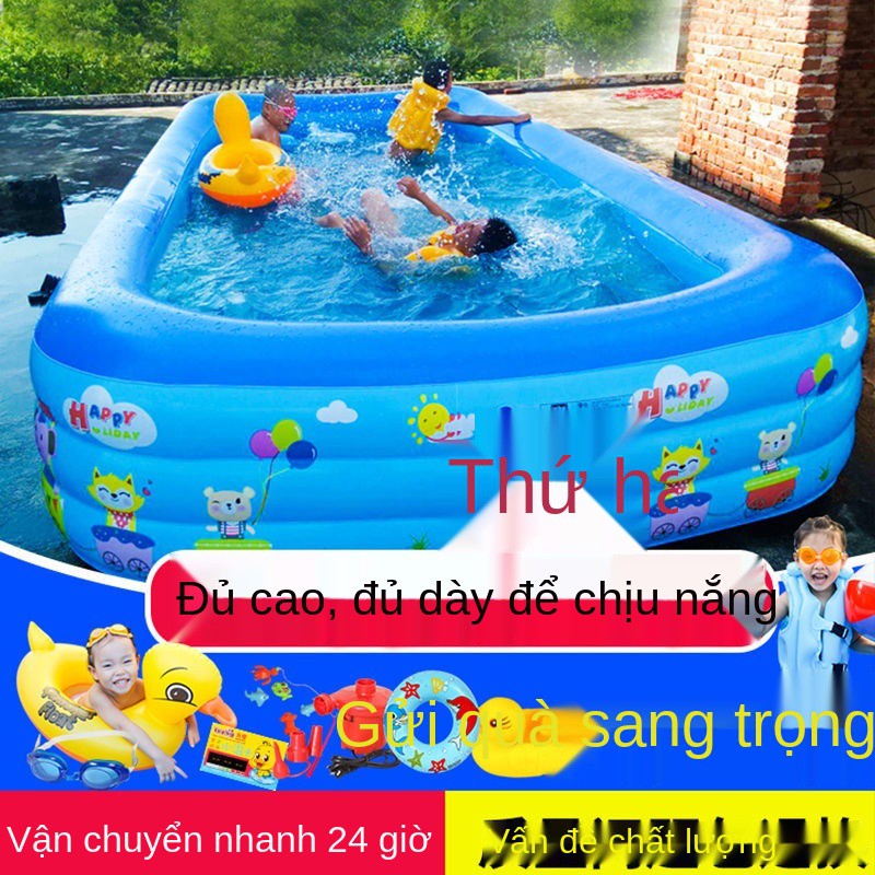 Bể bơi bơm hơi trẻ em Người lớn gia đình quá khổ xô tắm cho sơ sinh Bồn Ocean Ball Pool Toy