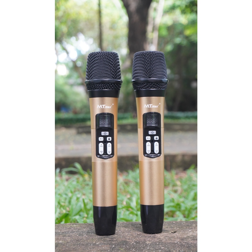 Siêu phẩm Micro không dây bluetooth karaoke AK-86 kiểu dáng hiện đại chất lượng cao cấp tích hợp echo trên thân micro