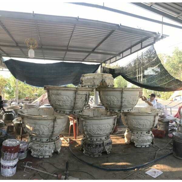 Khuôn Đúc Chậu Cảnh Siêu To Tròn 86 Không Chân Đôn