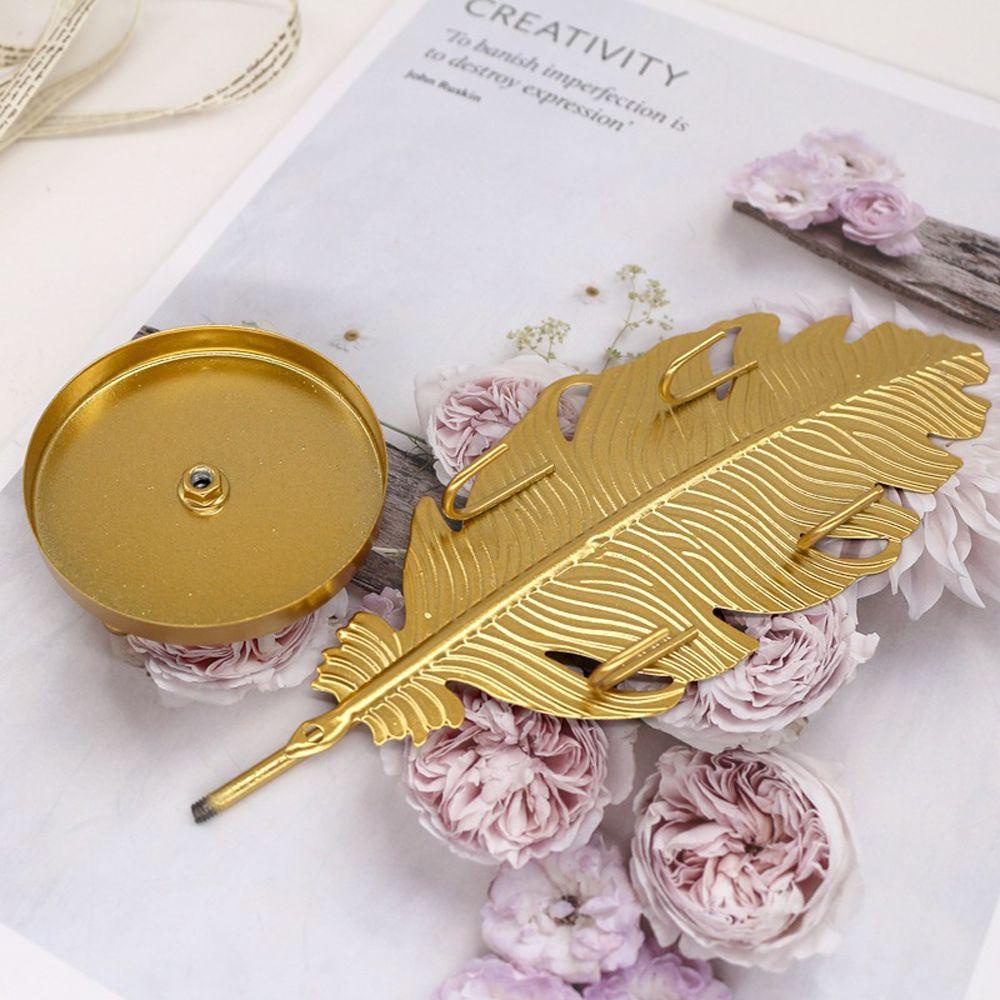 Giá Đỡ Trưng Bày Trang Sức Bằng Kim Loại Hình Chiếc Lá Phong Cách Vintage Ốp