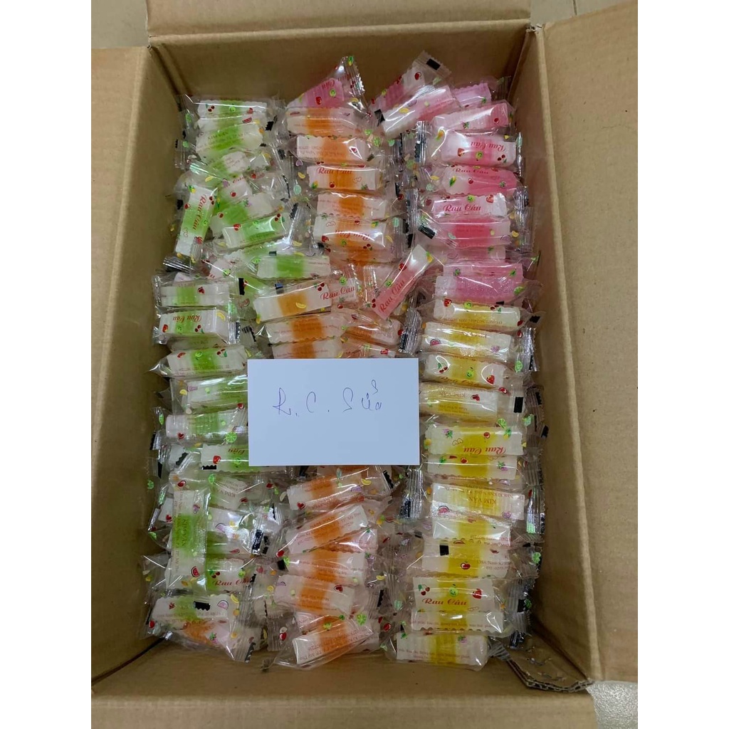 Mứt rau câu trái cây GIÒN - loại mới ngon lạ miệng - 500g - kẹo mứt rau câu siêu ngon