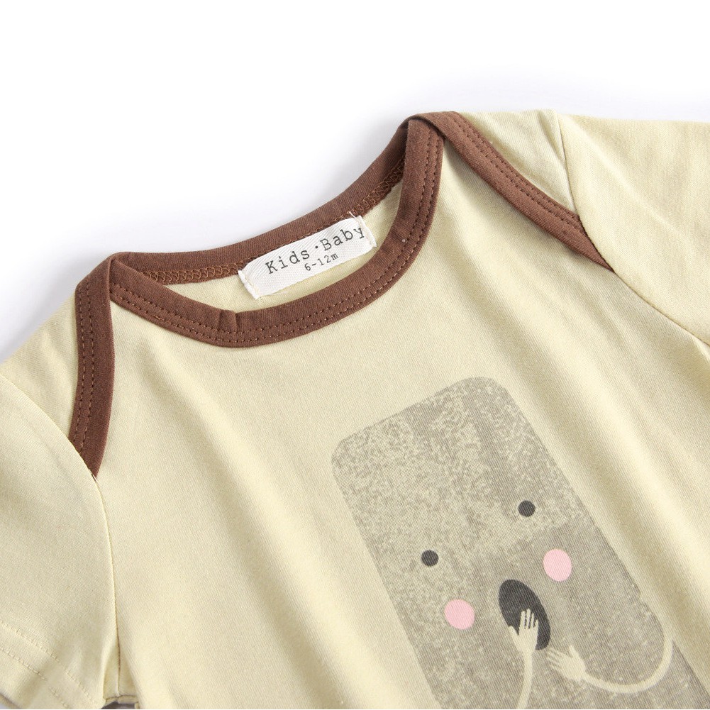 Áo liền thân Sanlutoz in hình hoạt hình thời trang mùa hè cho bé trai