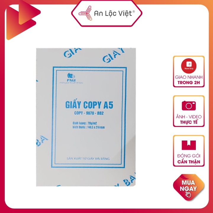 Giấy A5 Bãi bằng trắng 70 gsm