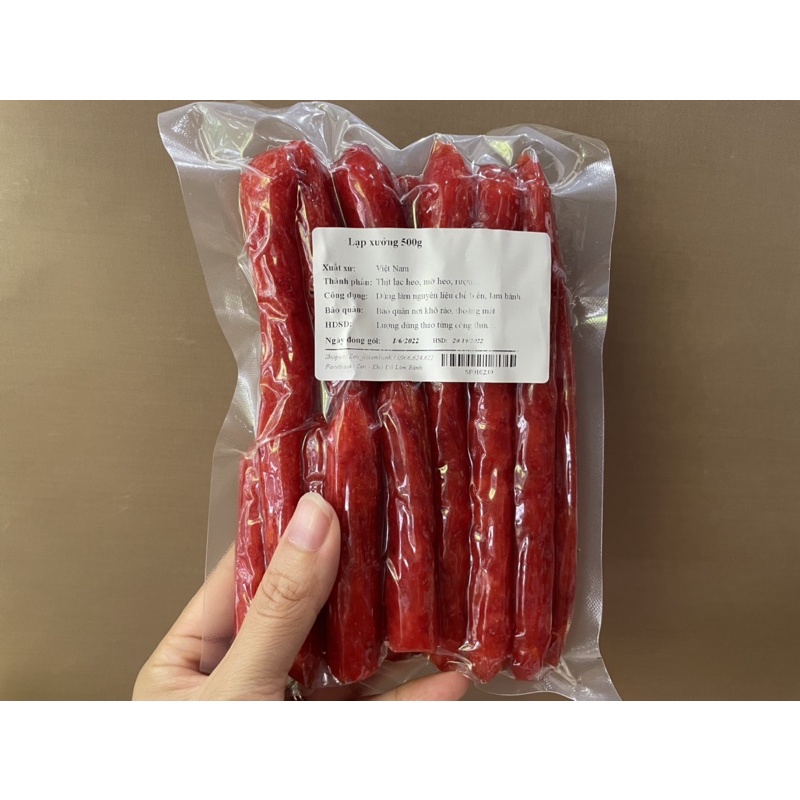 500g Lạp xưởng mai quế lộ Bà Chị loại 1