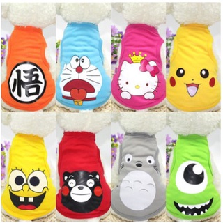 Áo in hoạt hình 3 lỗ cho chó mèo