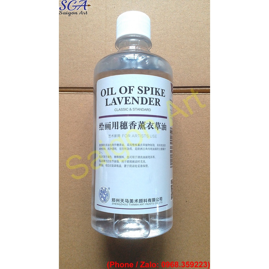 Dầu cây oải hương dùng rửa cọ vẽ hay pha sơn dầu chai 500ml