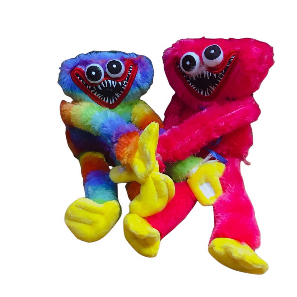 Gấu bông Huggy Wuggy lông xù nhiều màu size 40cm - Thú nhồi bông huggy Wuggy cầu vồng Poppy Playtime, killy willy