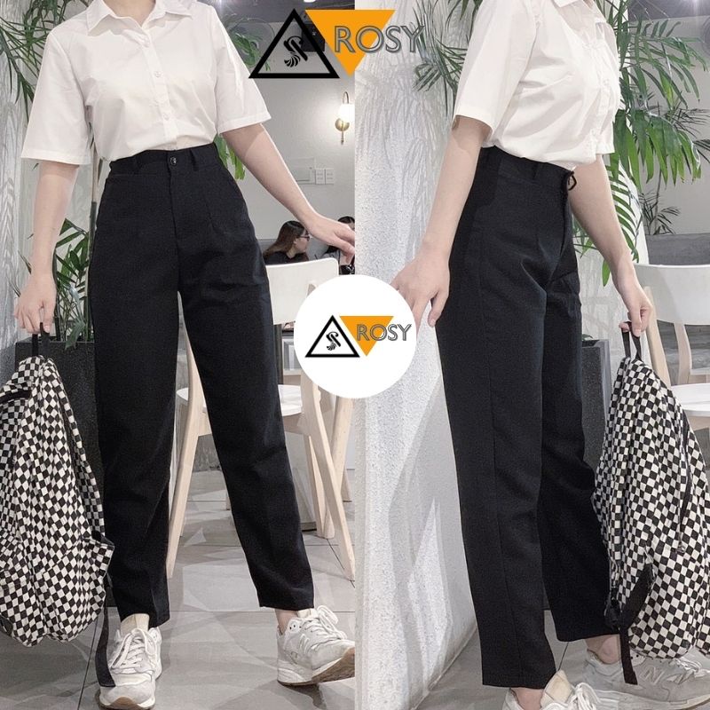 Quần tây dài đen nữ chất cao cấp thoáng mát dày dặn phong cách công sở thích hợp đi học đi làm phù hợp mọi lứa tuổi