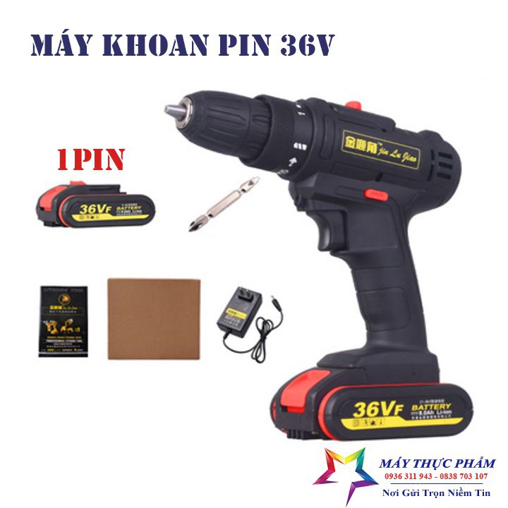 Máy Khoan Pin Cầm Tay 36V Kèm Phụ Kiện