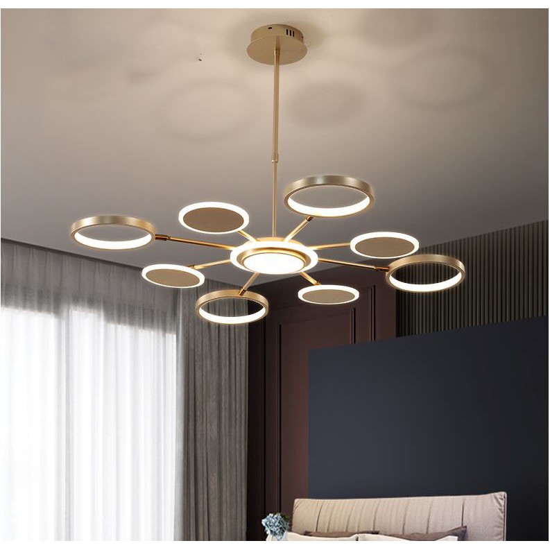 Đèn thả MONSKY MALOG loại 8 bóng kiểu dáng sang trọng với 3 chế độ ánh sáng hiện đại - kèm điều khiển từ xa - (167).