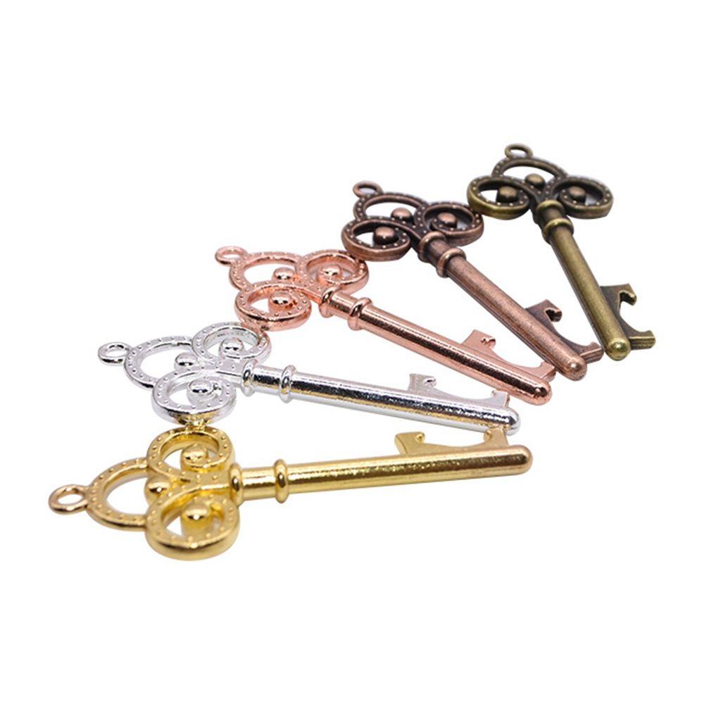 Dụng Cụ Mở Nắp Chai DIY Bằng Kim Loại Có Móc Khóa Phong Cách Vintage