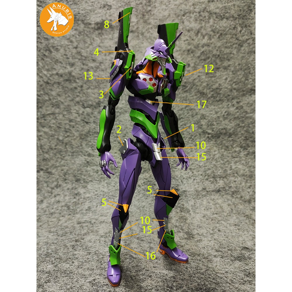 Phụ kiện mod ANUBIS - Chi tiết nhựa mô hình in 3D cho RG 1/144 EVANGELION GP019