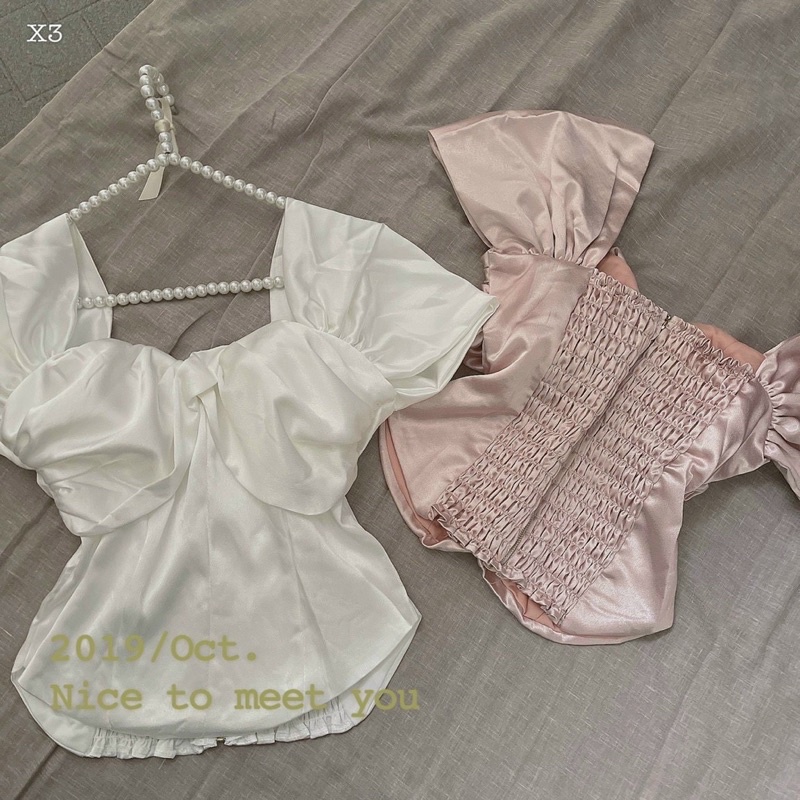 ÁO RỚT VAI XOẮN NGỰC