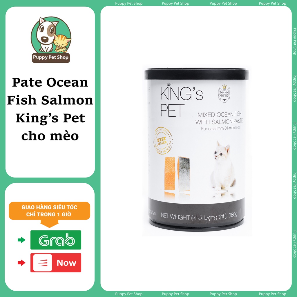 Pate KING's PET dành cho chó và mèo 380g- Hàng Việt Nam chất lượng cao