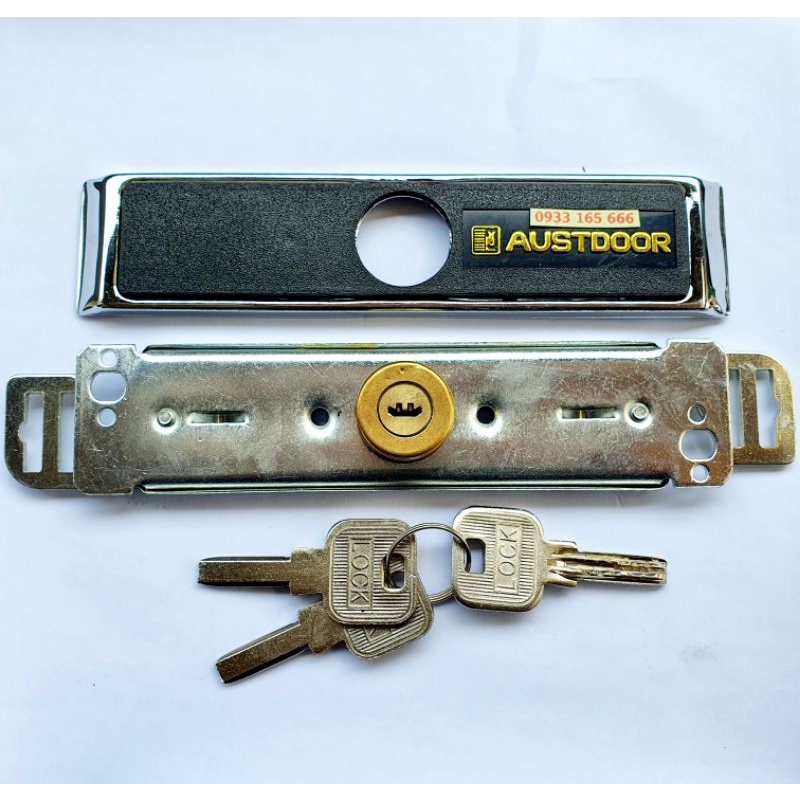 Khóa cửa cuốn Austdoor KH5 - khóa ngang - khóa cơ cửa cuốn chính hãng