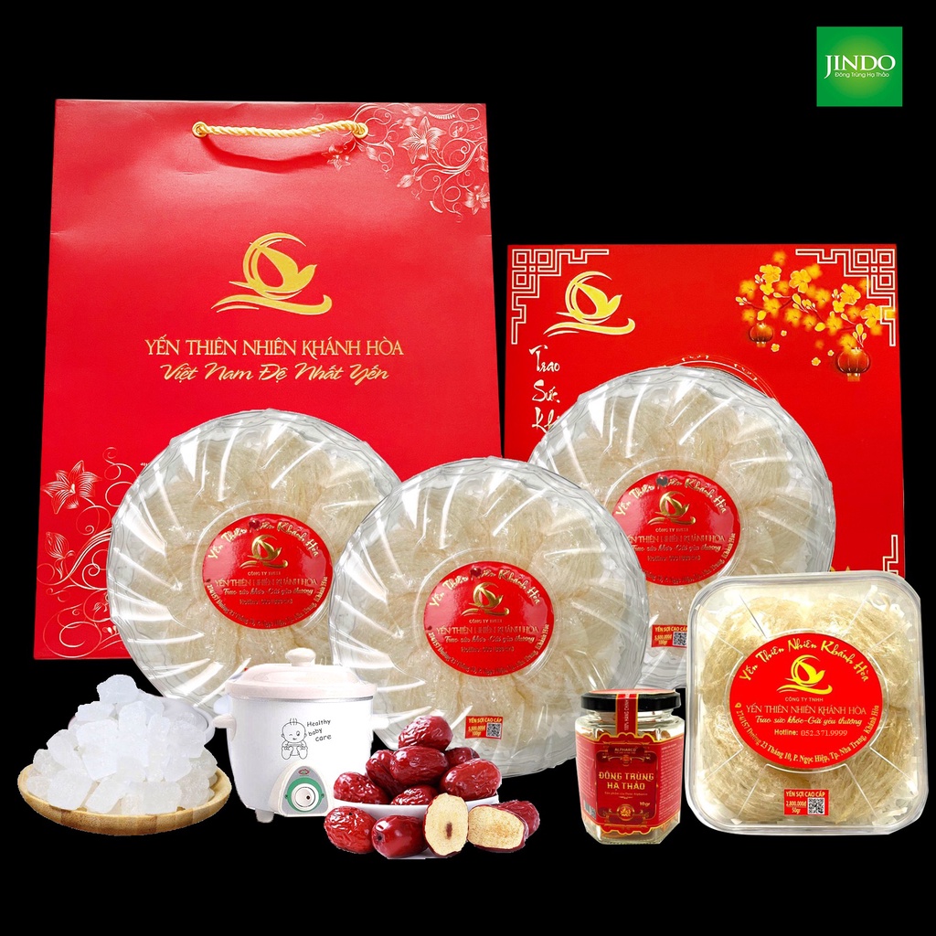 Yến sào Khánh Hòa sợi ngắn JINDO đệ nhất yến 50g tác dụng bồi bổ sức khỏe
