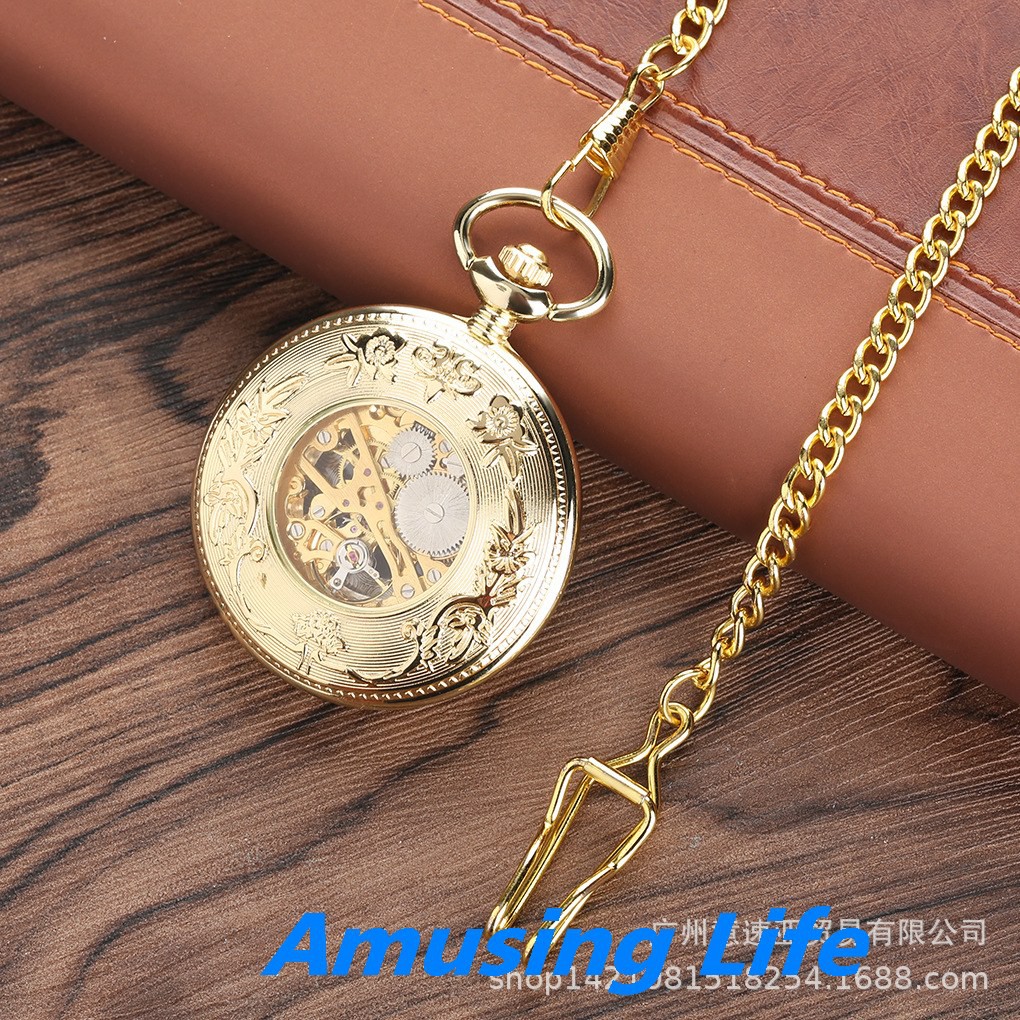 Cơ Khí Dẻo Đồng Hồ Thời Trang Vàng Romaja Quốc Ngữ Rỗng Cánh Hoa Retro Máy Móc Đồng Hồ Bỏ Túi Bán Buôn Bán Chạy Nhất Của | BigBuy360 - bigbuy360.vn