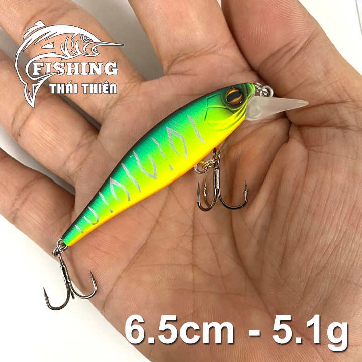 Mồi Giả Cá Cứng Fake Lure 8073 Dài 6.5cm Nặng 5.1g Mẫu Mới 3 Màu Siêu Nhạy Dùng Câu Cá Chẽm, Tráp, Mú, Lóc