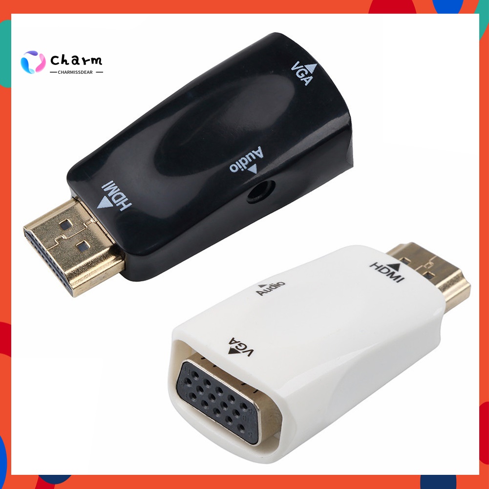 Cáp Chuyển Đổi Âm Thanh Từ Availble Hdmi-Compatible Sang Vga Hd 1080p Cho Pc Laptop