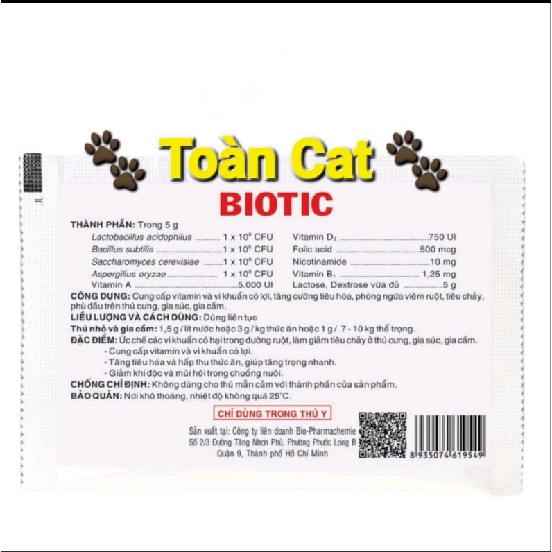 MEN TIÊU HOÁ PROBIOTIC CHÓ MÈO