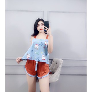 Đồ bộ mặc ngủ 2 dây siêu xinh