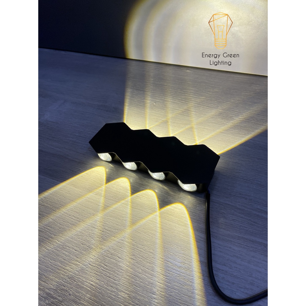 Đèn Hắt Tường Energy Green Lighting Chống Nước 2 Đầu Chiếu Sáng DT-2269 8W Ánh Sáng Trắng/Vàng/Nhiều Màu